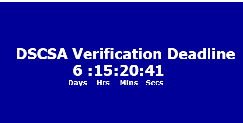 countdown to DSCSA November deadline
